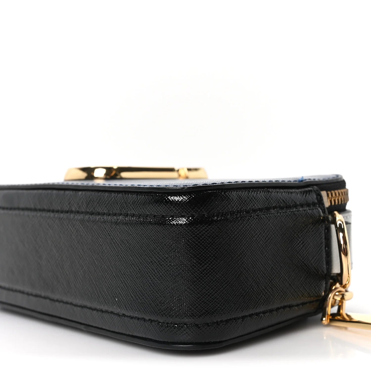 Saffiano Small Snapshot Camera Bag Navy Blue Multicolor