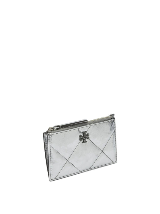 SILVER COW LEATHER CARD HOLDER