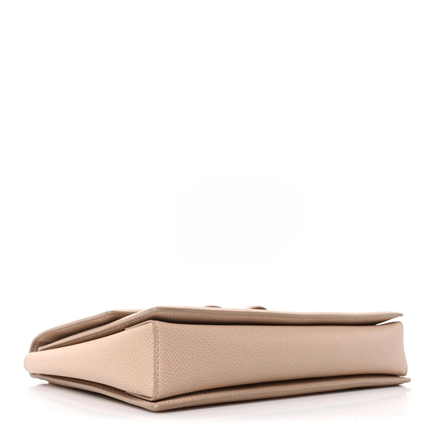 Printed Calfskin Ginny Shoulder Bag Beige