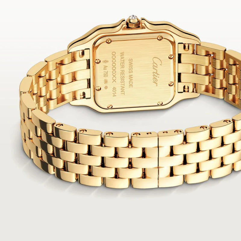 Unworn  Panthère De  Medium, 18K Yellow Gold, Diamonds, 27Mm X 36Mm, Ref# WJPN0016, Box and Papers