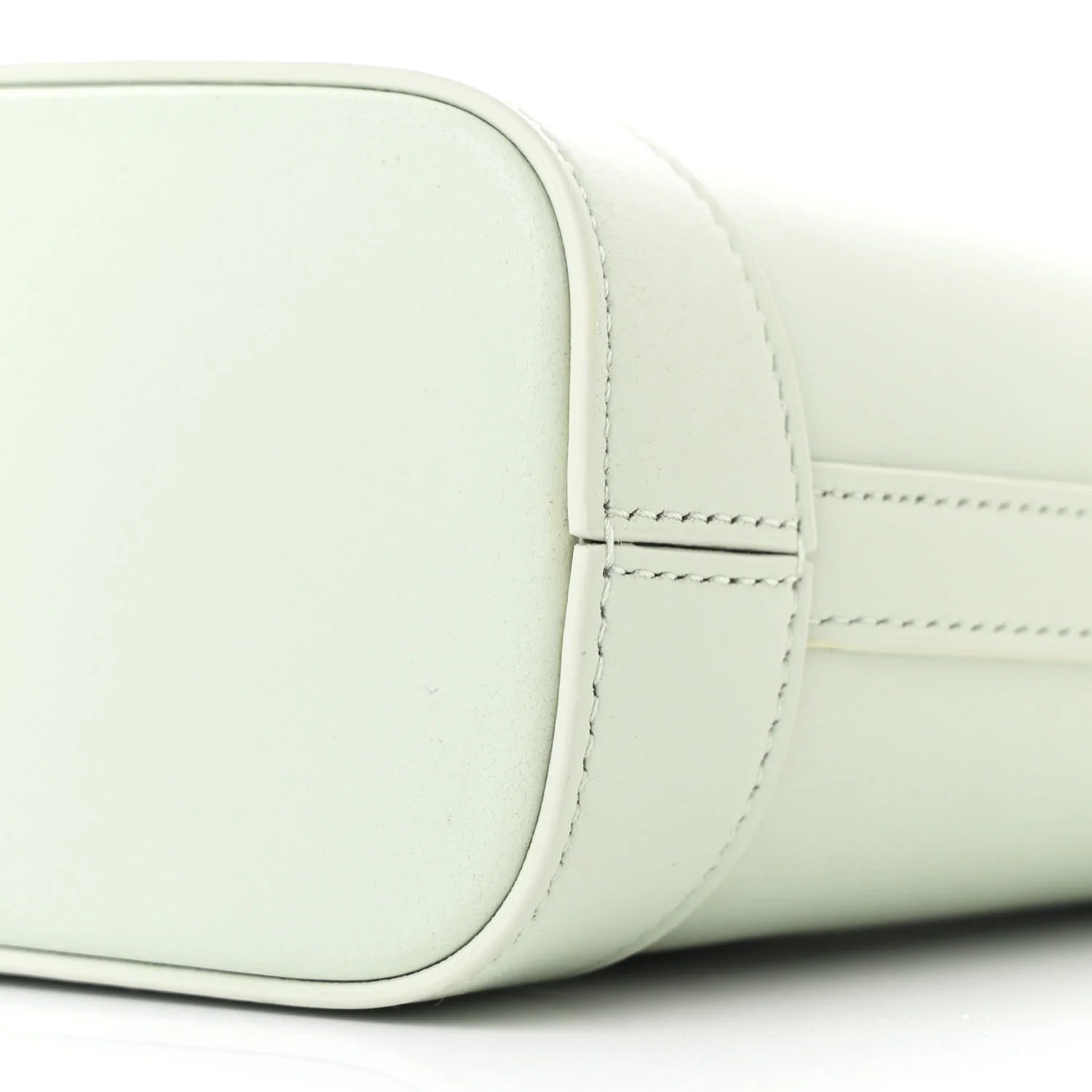 Smooth Calfskin Mini Cuir Triomphe Bucket Bag Jade