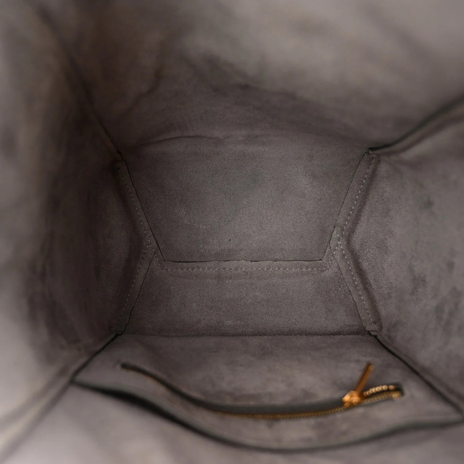 Soft Grained Calfskin Small Sangle Bucket Bag Kohl