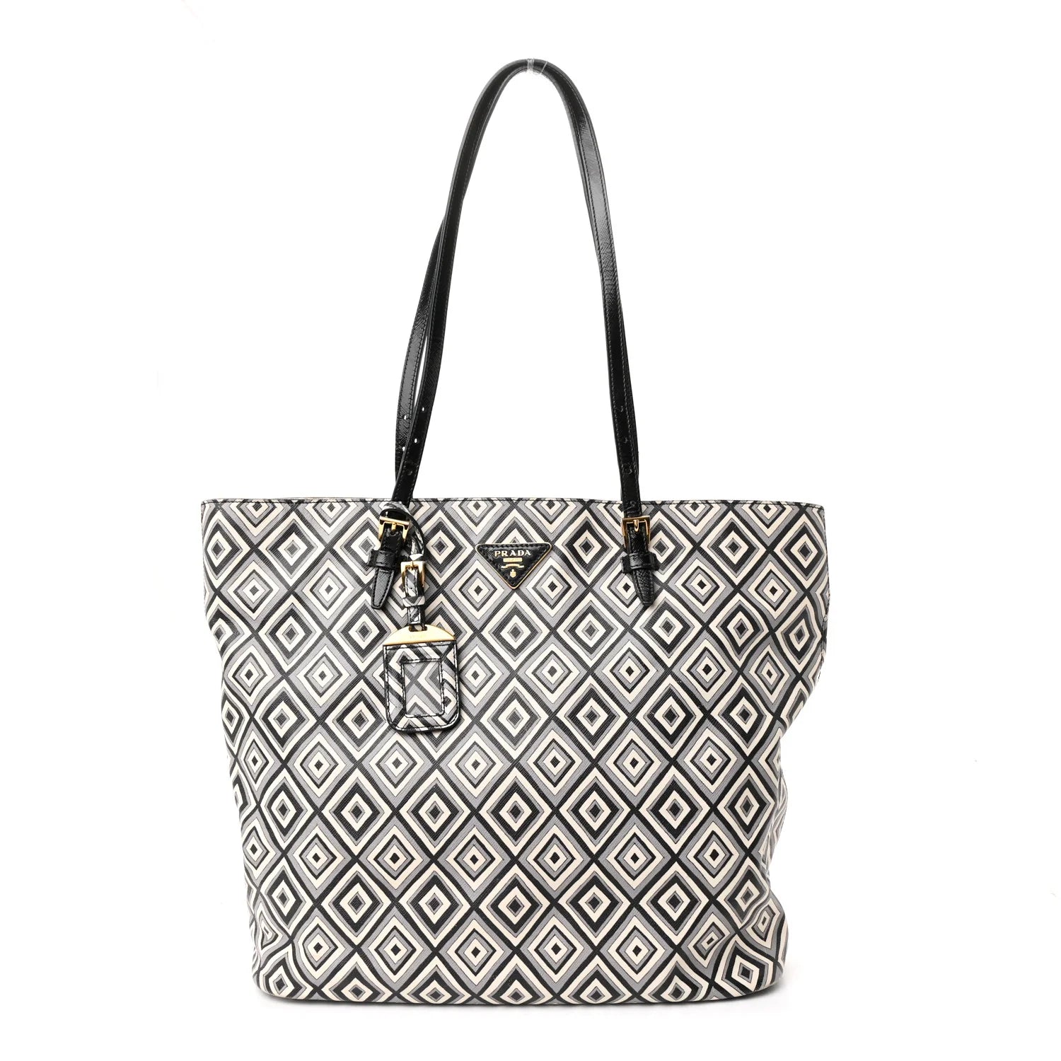 Saffiano Diamond Print Tote Multicolor