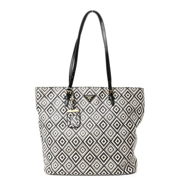 Saffiano Diamond Print Tote Multicolor
