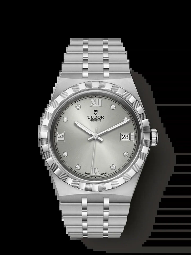 Royal, Stainless Steel and Diamond-Set, 38Mm, Ref# M28500-0002