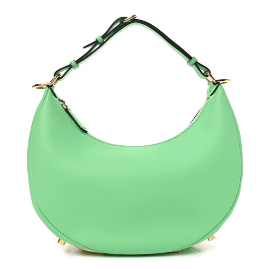 Vitello Grace Matte Small graphy Hobo Bag Edamame