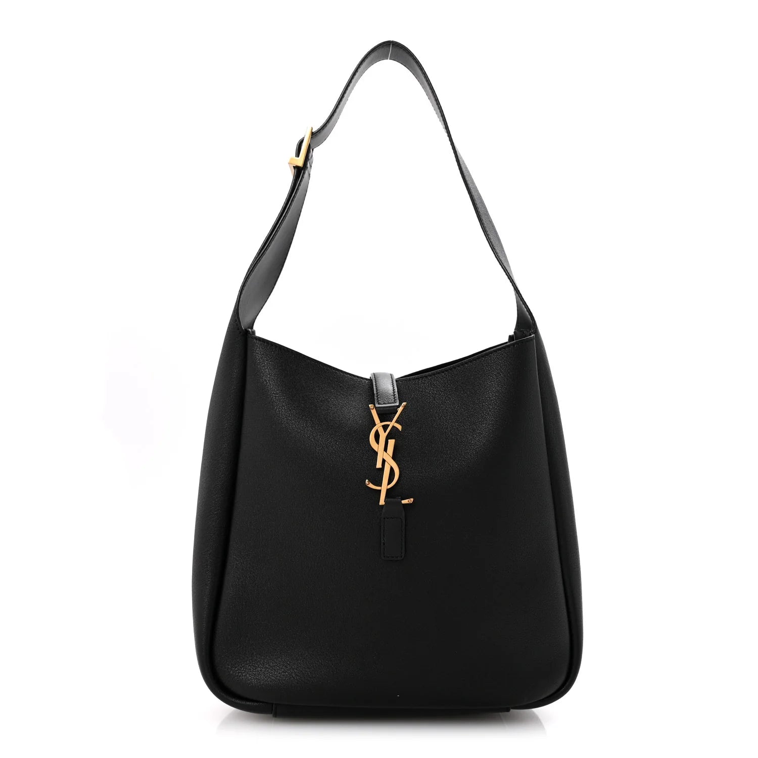 Smooth Calfskin Small Le 5 a 7 Soft Hobo Black