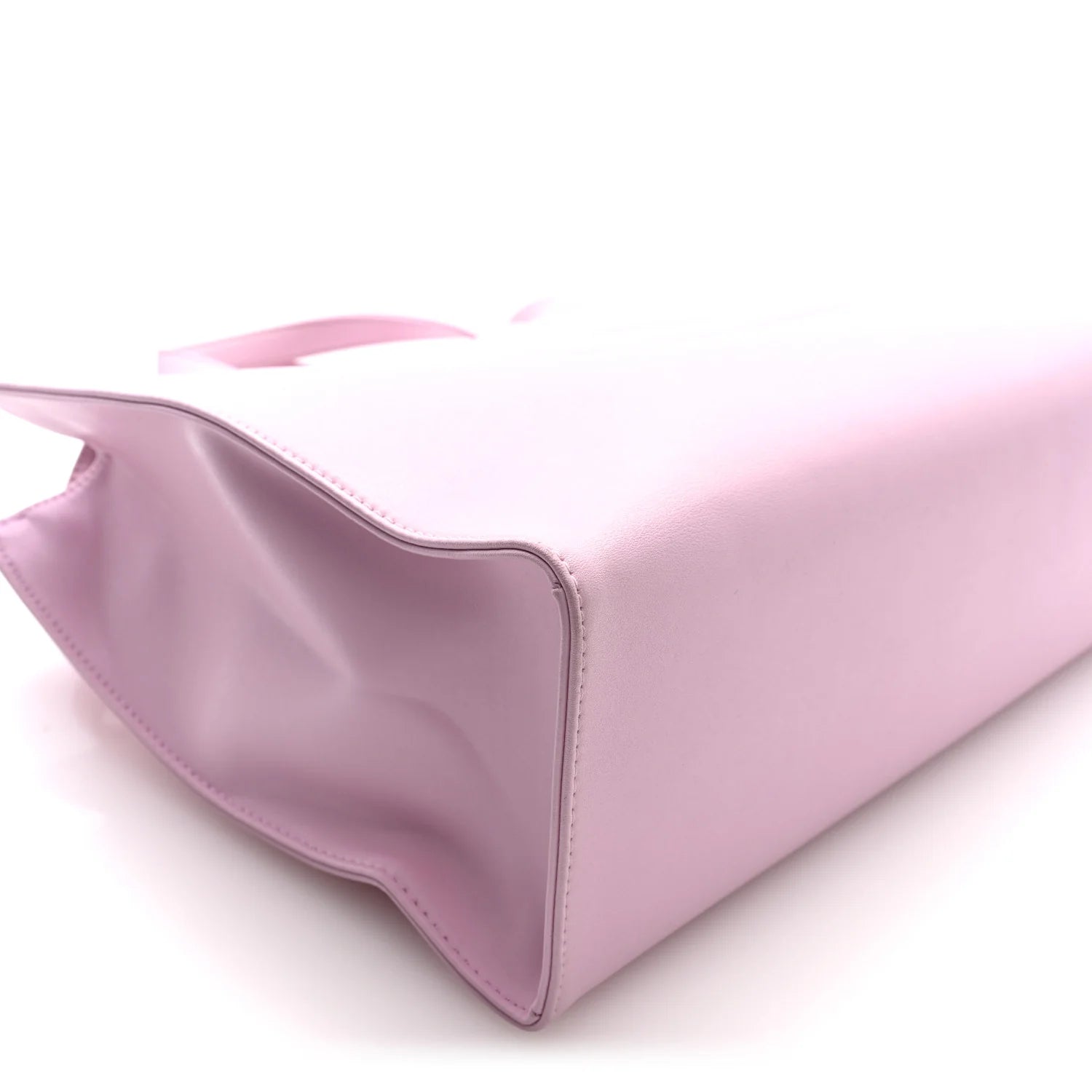 Vegan Leather Medium Shopping Bag Bubblegum