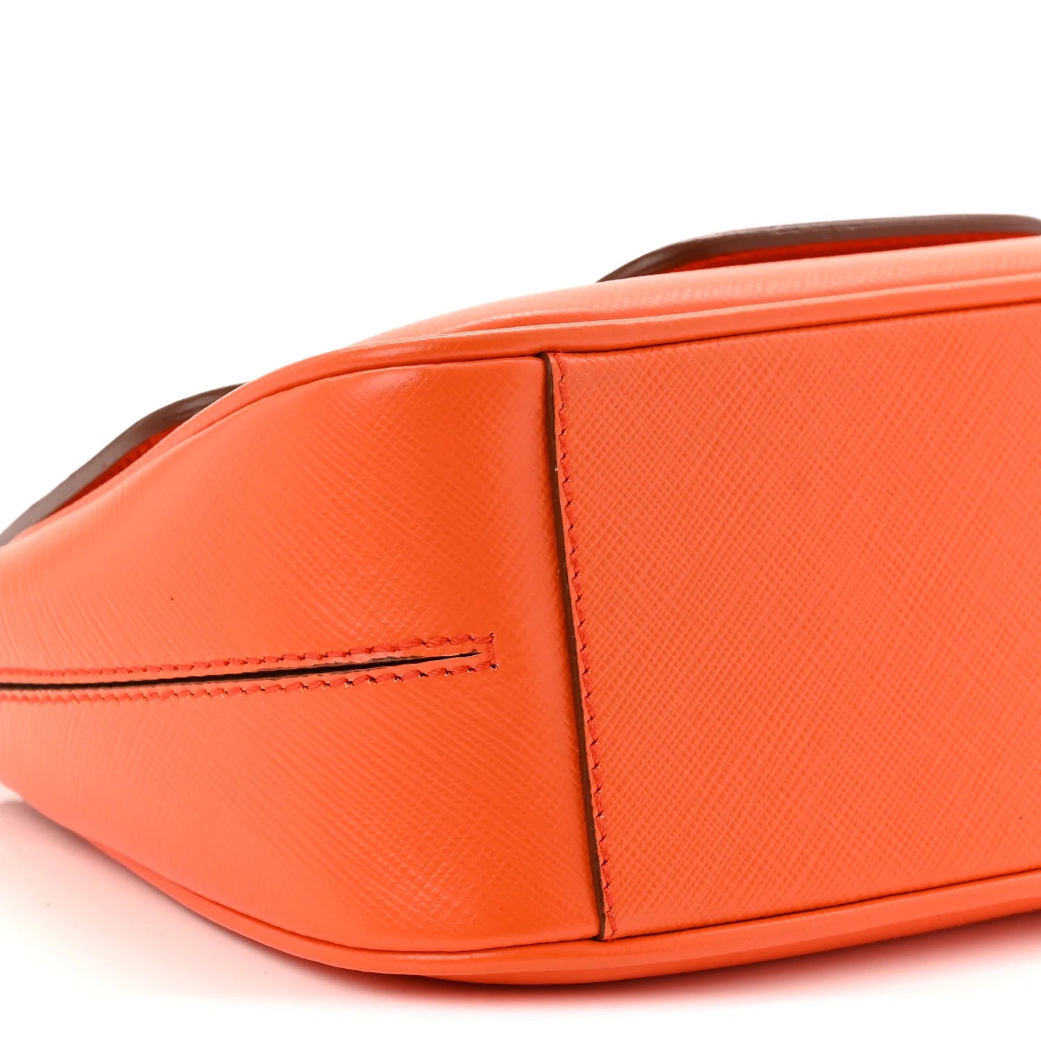 Printed Calfskin Paris Crossbody Bag Orange