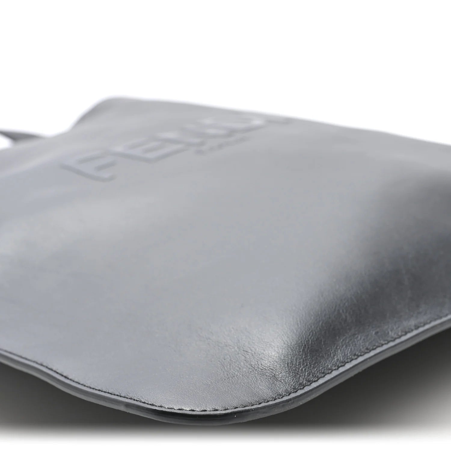 Vitello Grace Light Logo  Pack Flat Shopping Tote Black