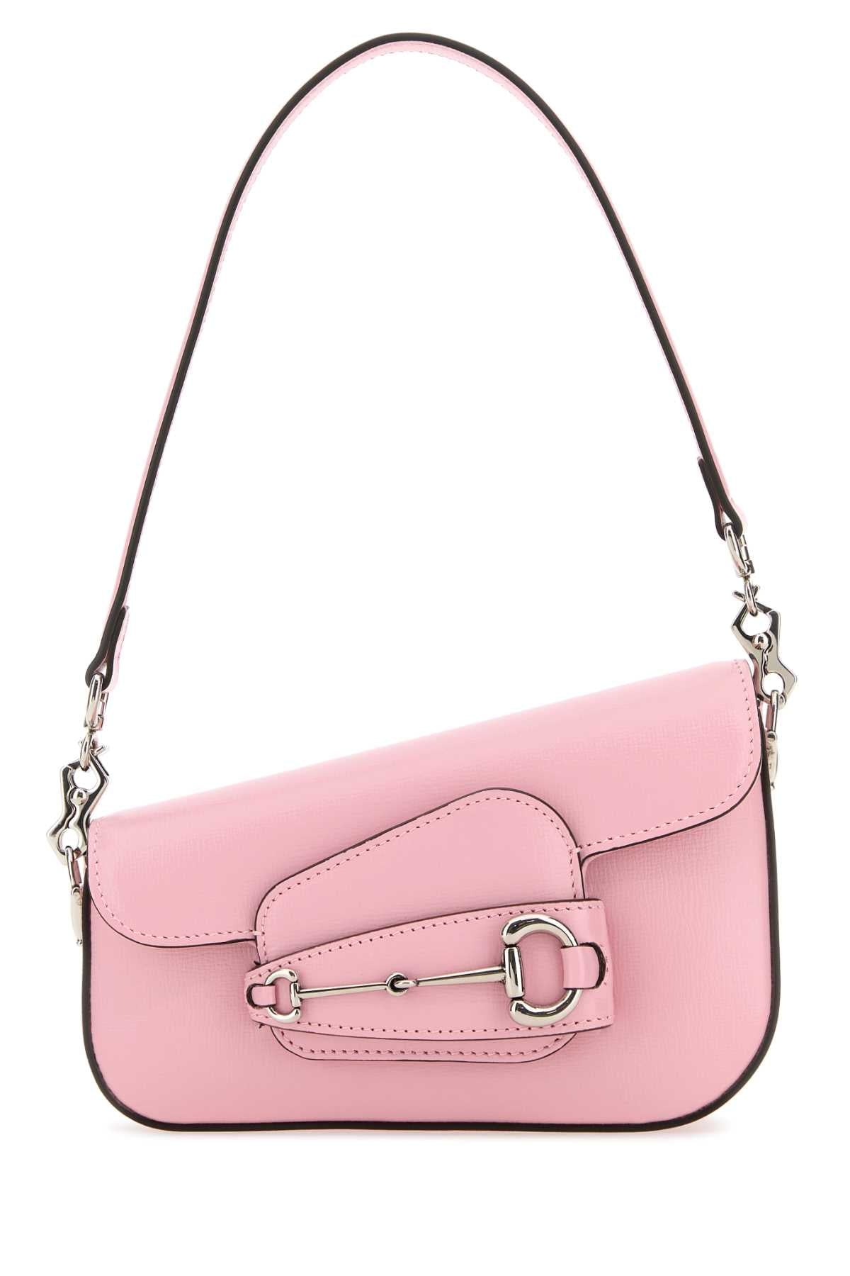 PINK LEATHER MINI  HORSEBIT 1955 HANDBAG