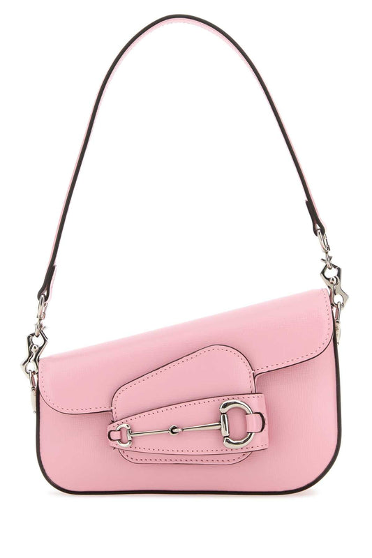 PINK LEATHER MINI  HORSEBIT 1955 HANDBAG