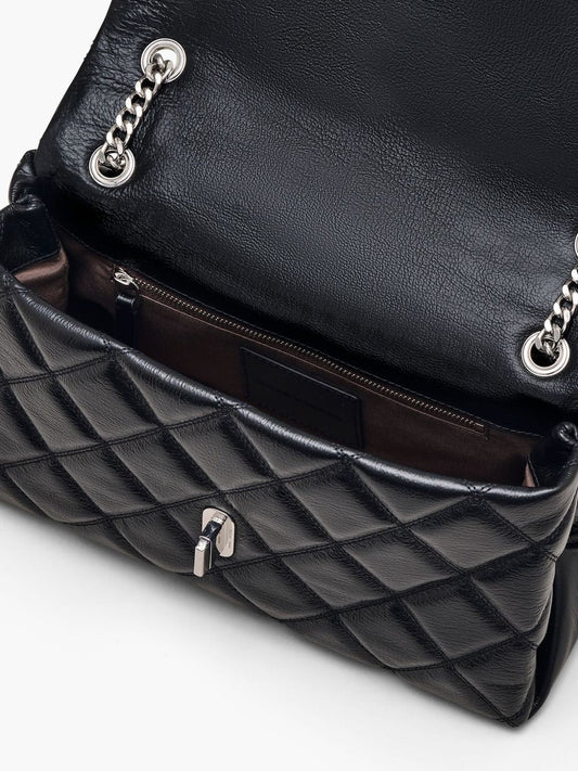 QUILTED SHOULDER BAG with DUAL CONVERTIBLE DESIGN