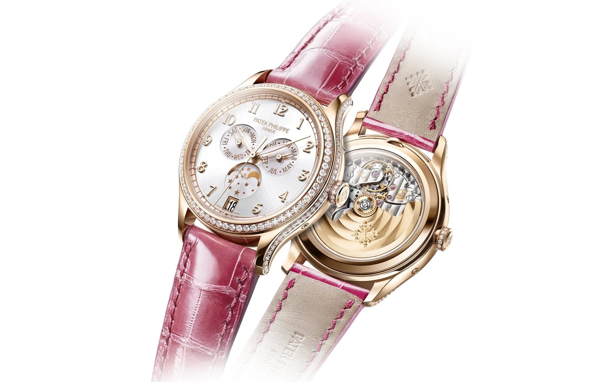 Complication, 18K Rose Gold Set with 155 Diamonds (~1.34 Ct), 38Mm, Annual Calendar Ref# 4947R-001