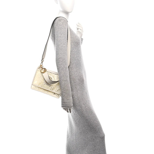 TPU FF Vitello Century F Is  Kan I Shoulder Bag White