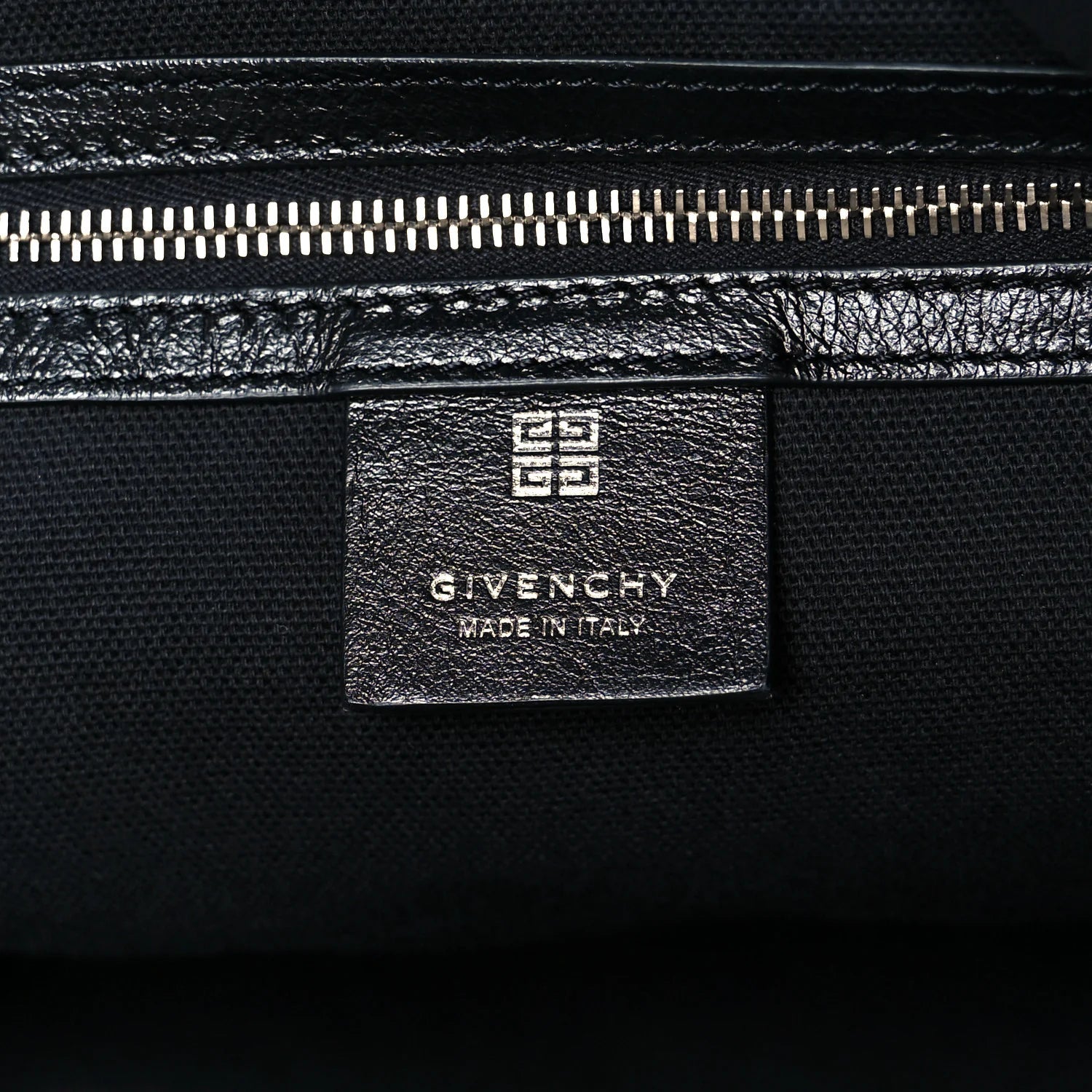 Tumbled Calfskin Large Voyou Bag Black