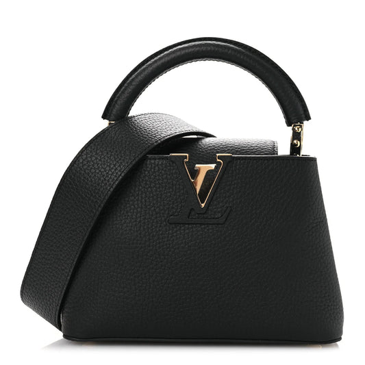 Taurillon Mini Capucines Black