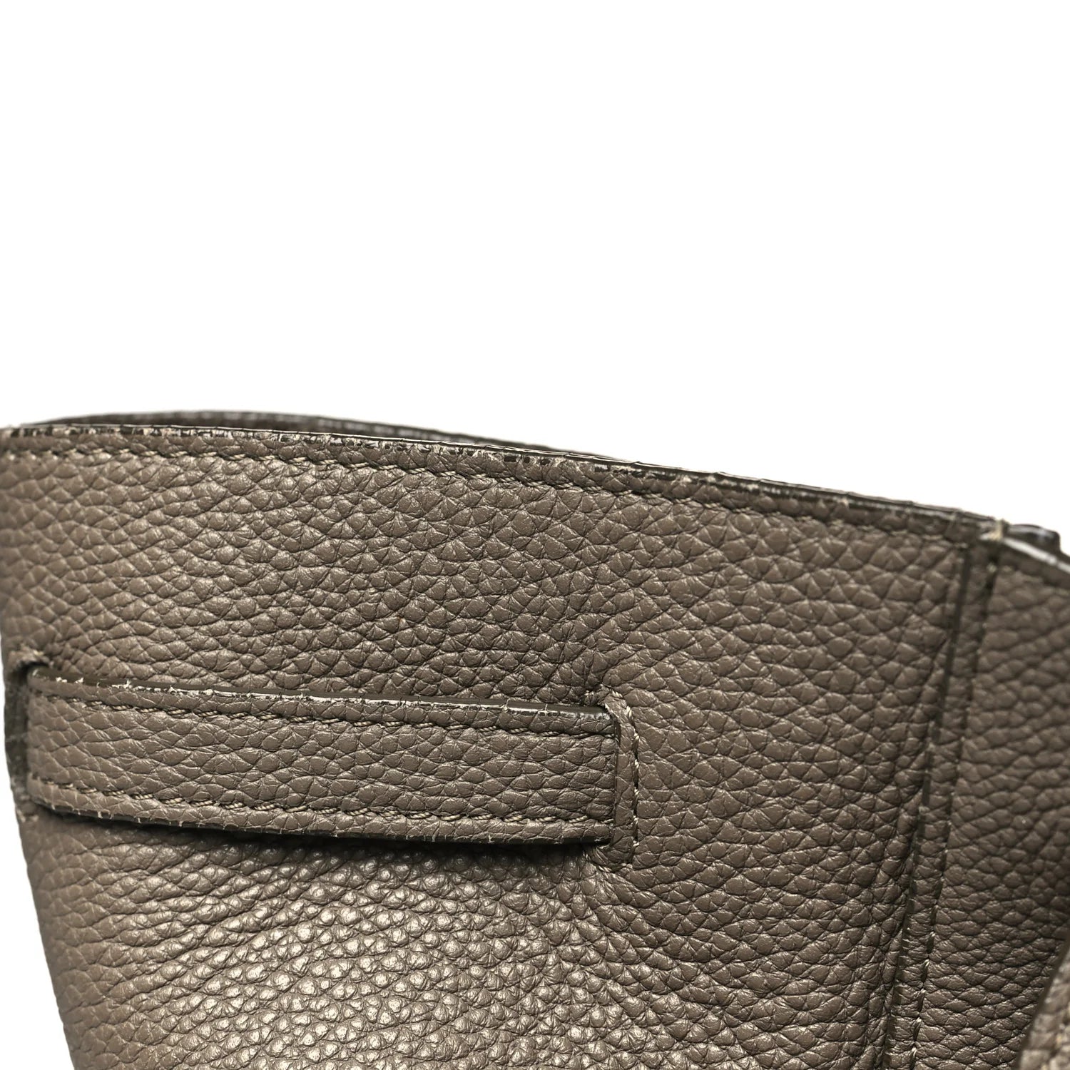 Soft Grained Calfskin Small Belt Cabas Phantom Taupe