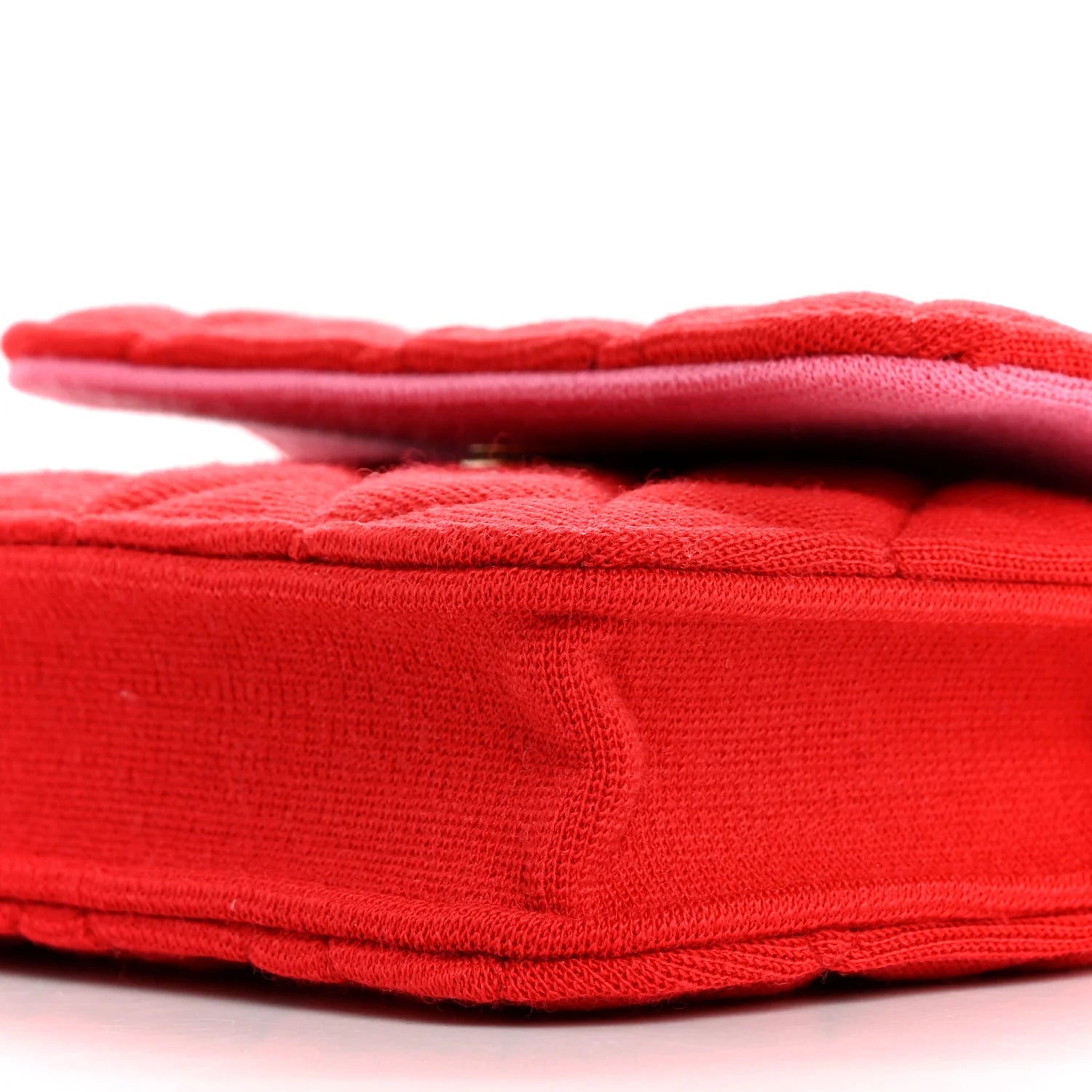 Jersey Quilted Micro Mini Flap Red