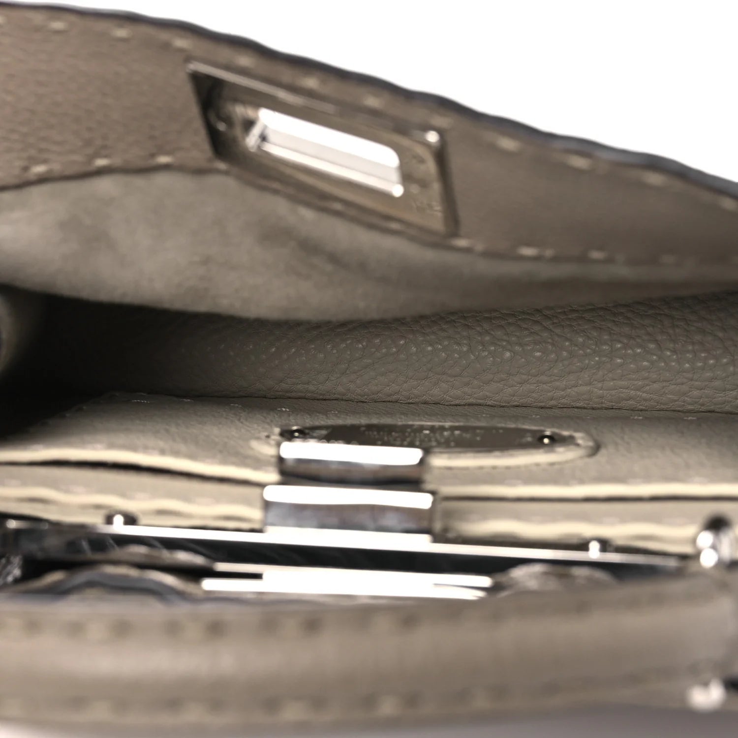 Cuoio Romano Selleria Chamois Small Peekaboo I SEE U Satchel Corda Camelia Cipria