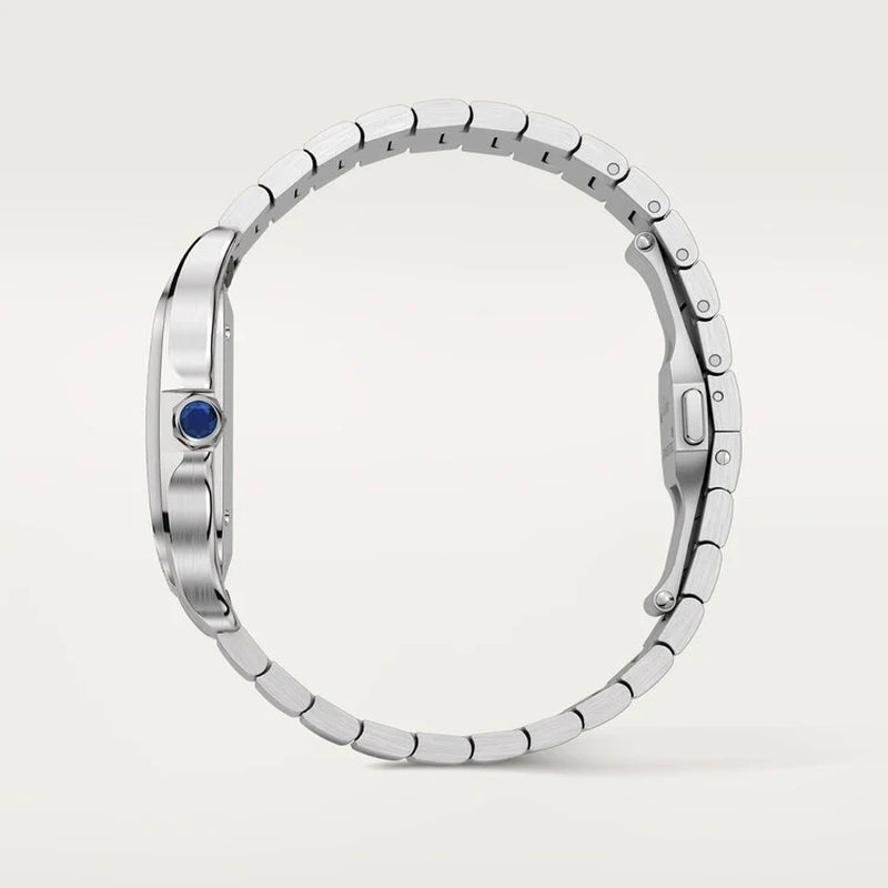 Unworn  Santos De , Stainless Steel, 35.1Mm, Ref# W4SA0005, Box and Papers