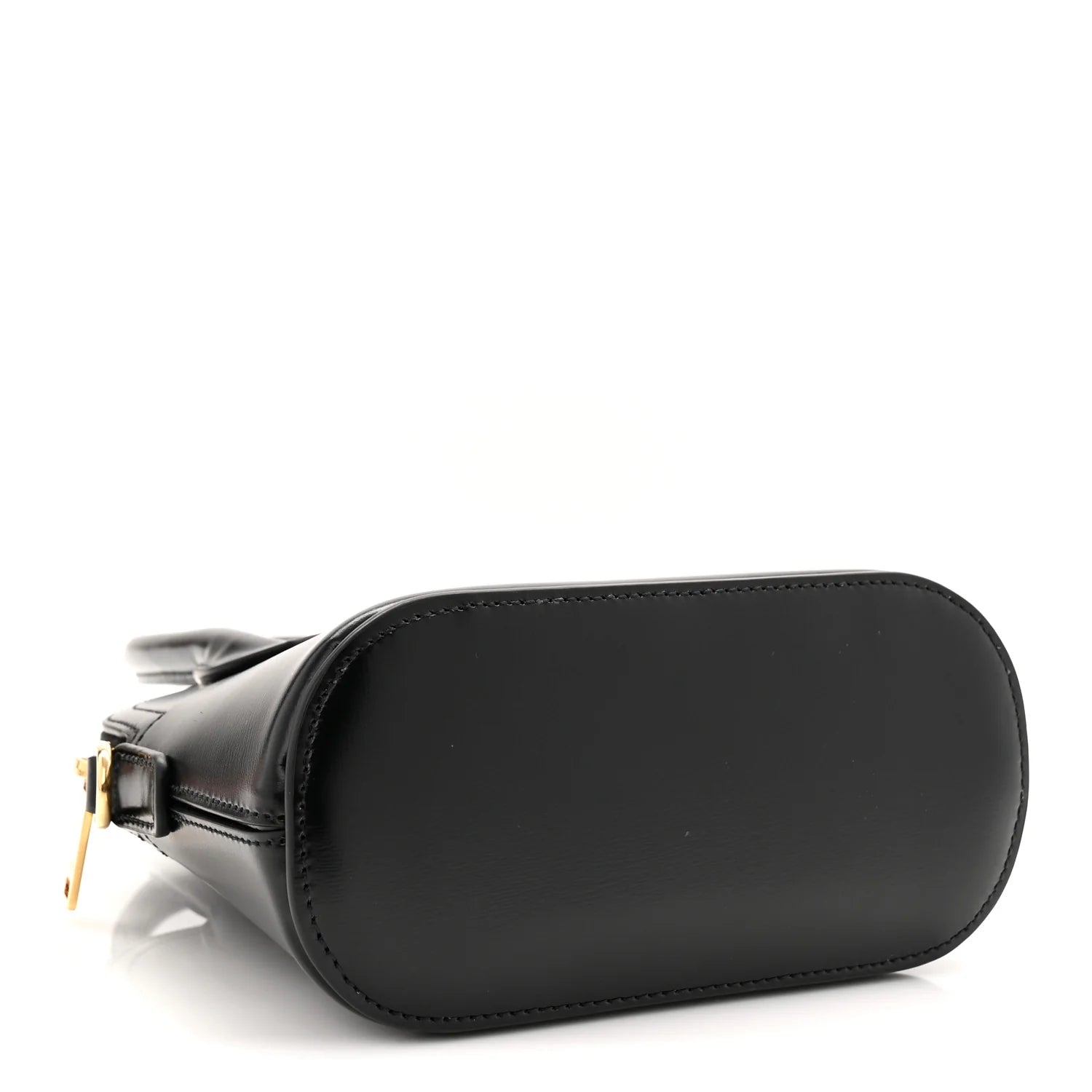 Shiny Calfskin Mini Honorine Bag Black