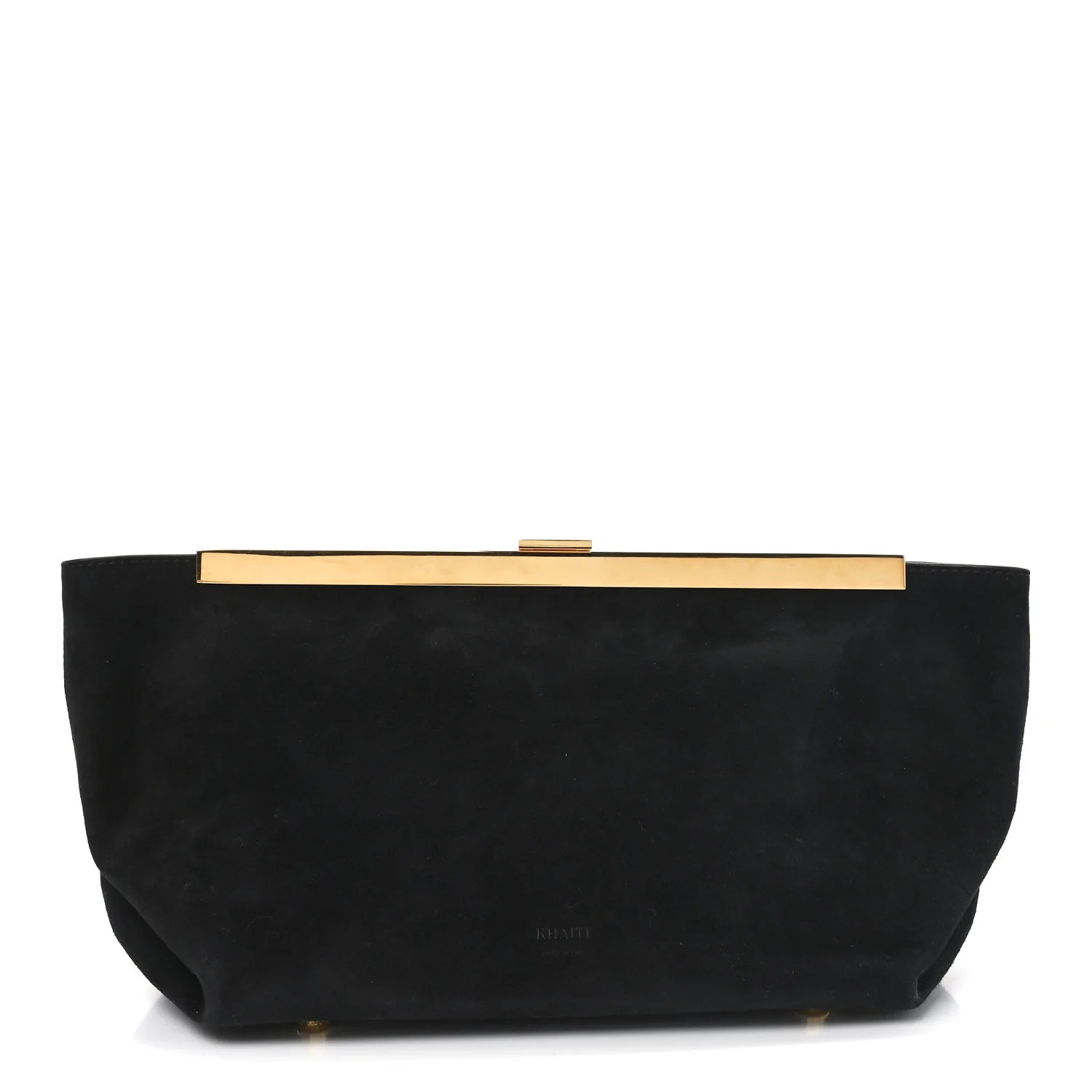 Suede Aimme Envelope Clutch Black