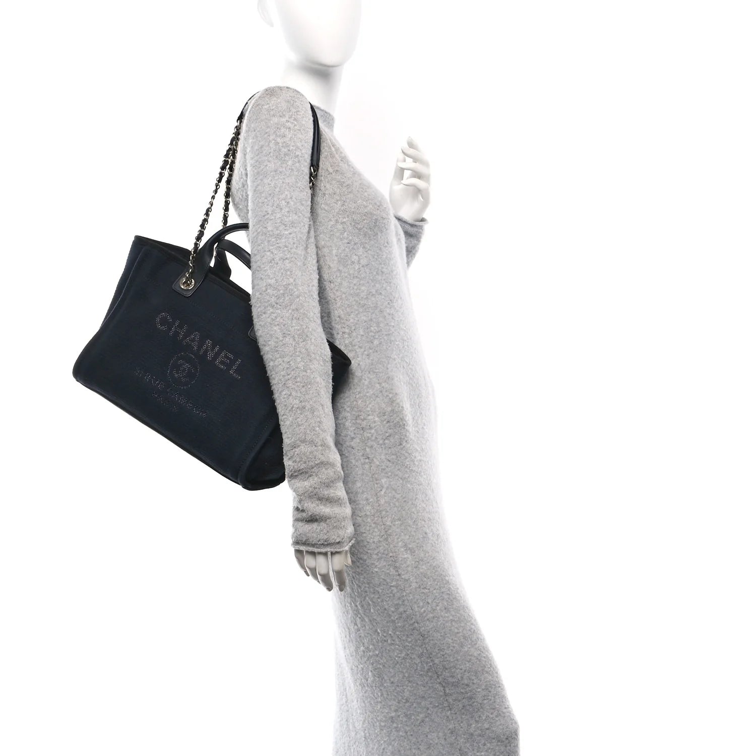 Mixed Fibers Small Deauville Tote Black