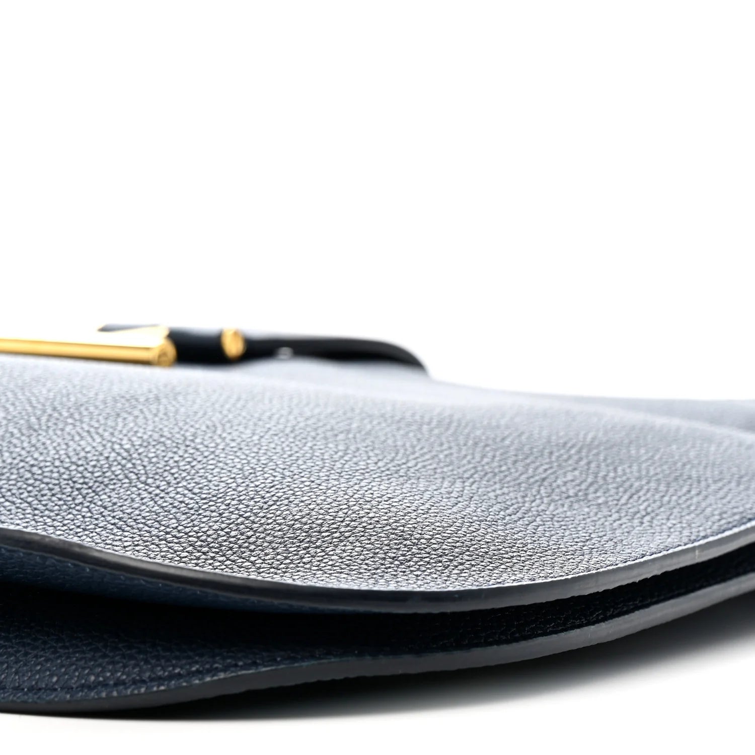 Grained Calfskin Large Tara Crossbody Denim Blue