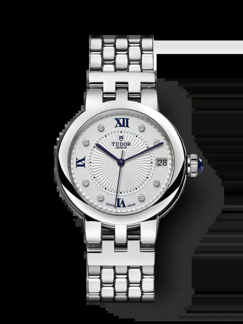 Ladies Clair De Rose, Stainless Steel with Diamond-Set, 34Mm, Ref# M35800-0004