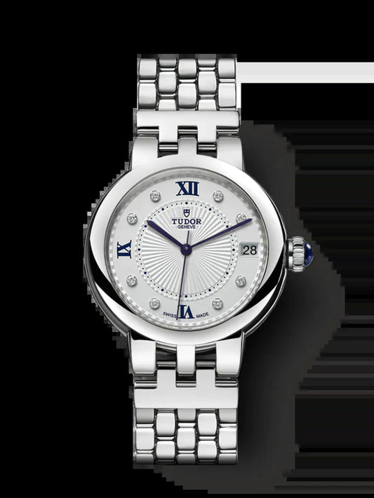 Ladies Clair De Rose, Stainless Steel with Diamond-Set, 34Mm, Ref# M35800-0004