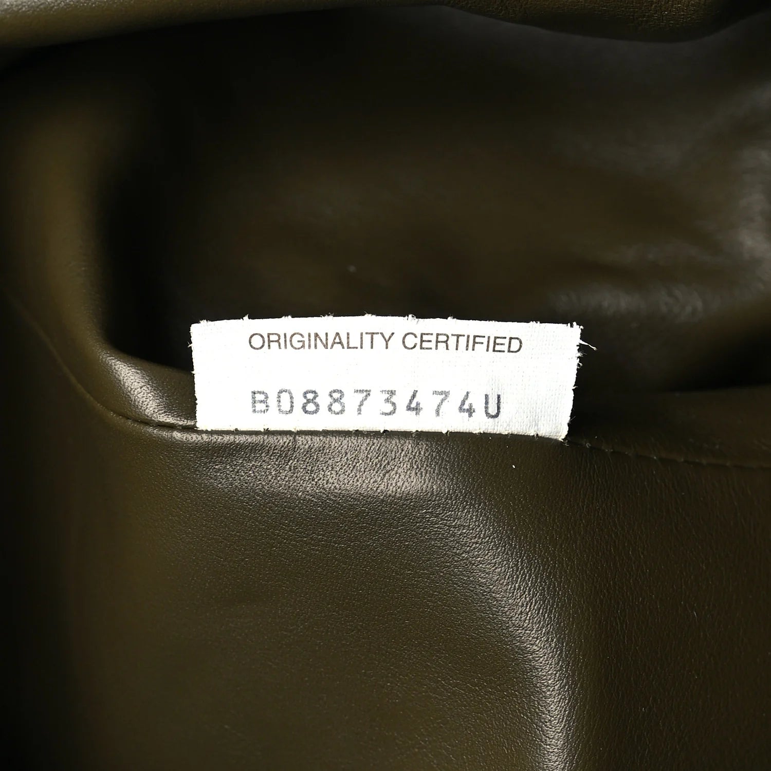 Smooth Butter Calf the Pouch Oversized Clutch Kaki Fondent