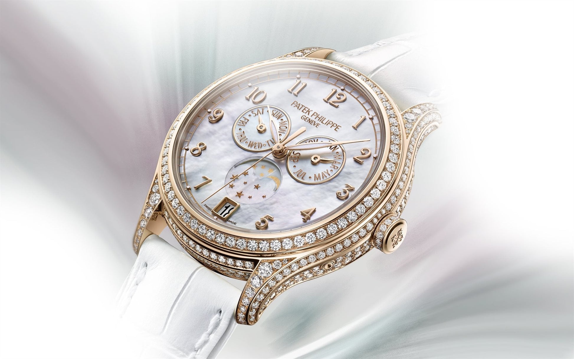 Complication, 18K Rose Gold Set with 388 Diamonds (~2,92 Ct), 38Mm, Annual Calendar Ref# 4948R-001