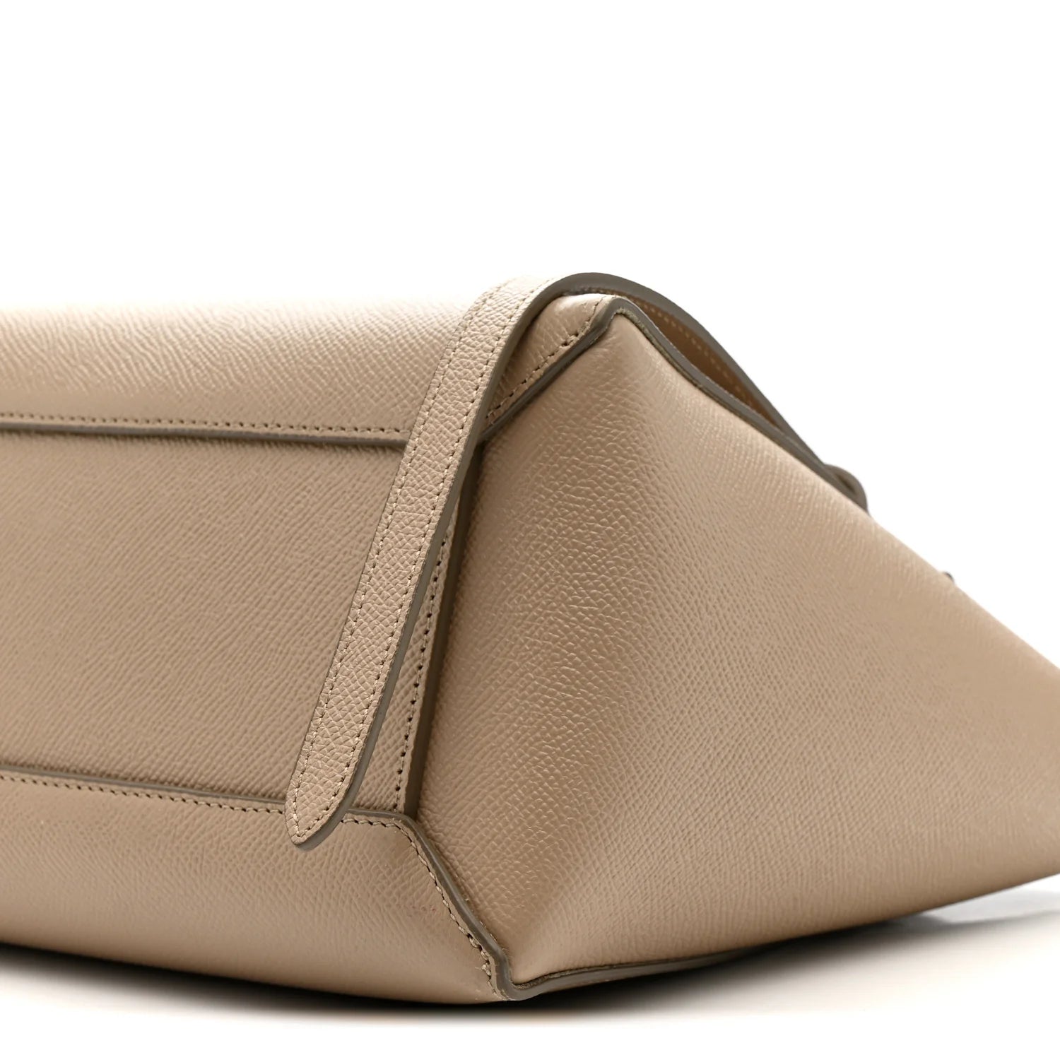 Grained Calfskin Micro Belt Bag Light Taupe