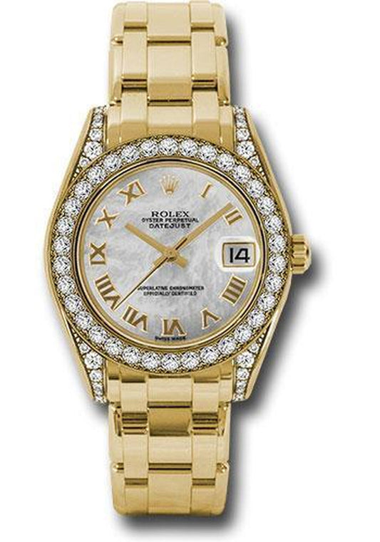 Rolex Datejust Pearlmaster 34Mm Watch: 81158 Mr