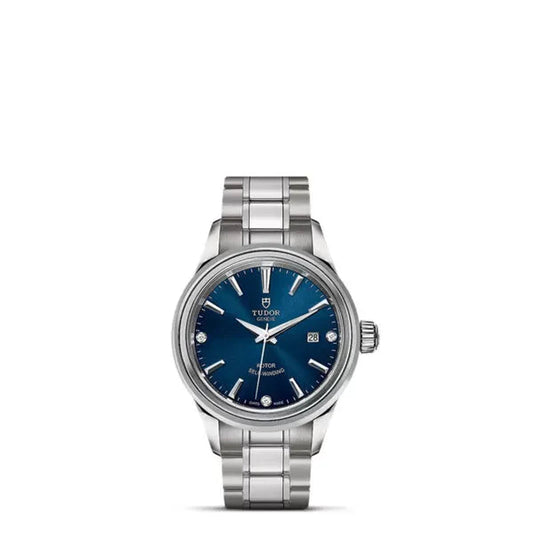 Style, Stainless Steel and Diamond-Set, 28Mm, Ref# M12100-0013