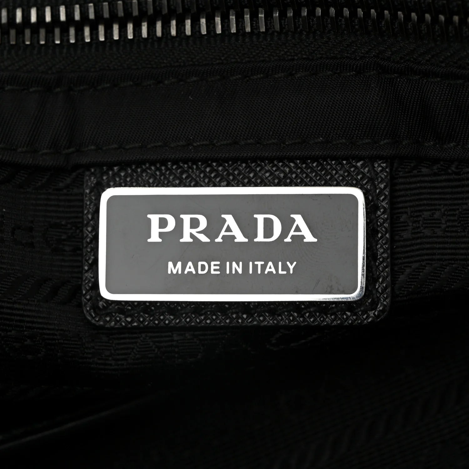 Tessuto Nylon Saffiano Large Double Snap Buckle Messenger Bag Black