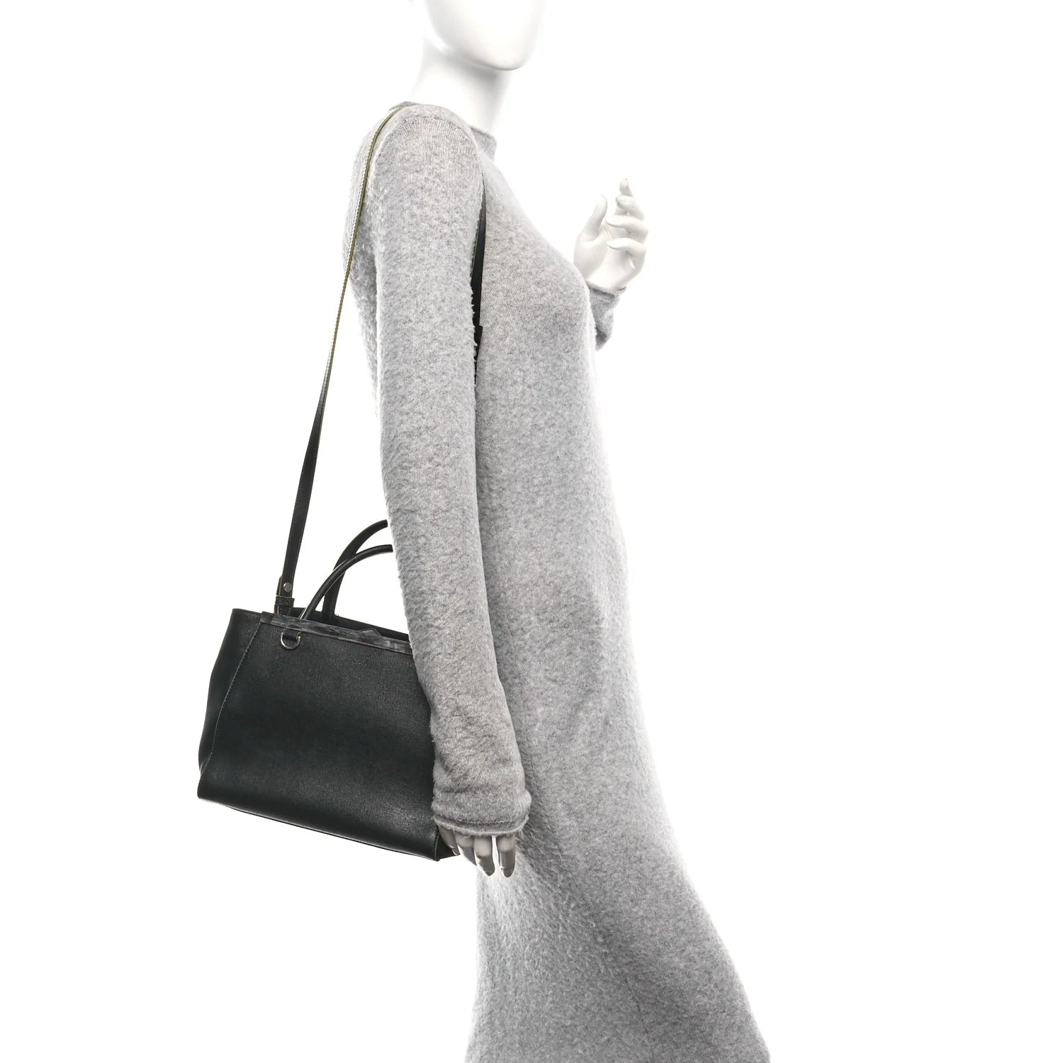 Vitello Elite Apple Charm Petite 2Jours Tote Black