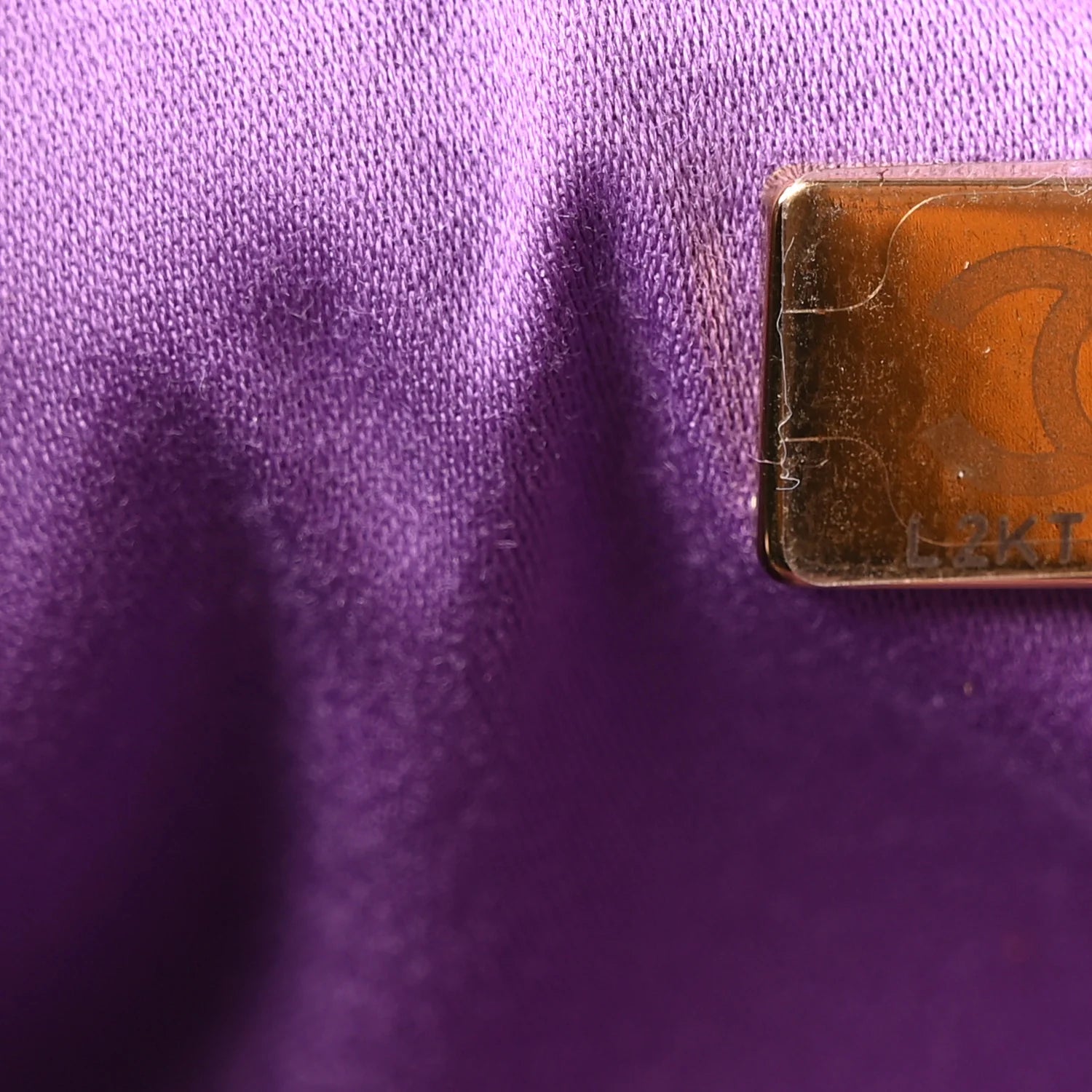 Suede Quilted Mini  25 Handbag Purple