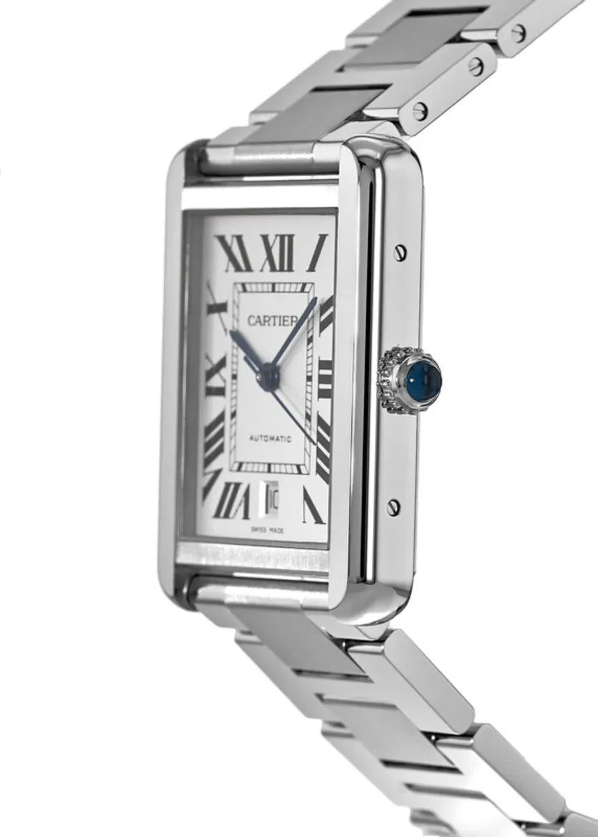 Unworn,  Tank Solo, Stainless Steel, 41Mm X 31Mm, Ref# W5200028, Box and Papers