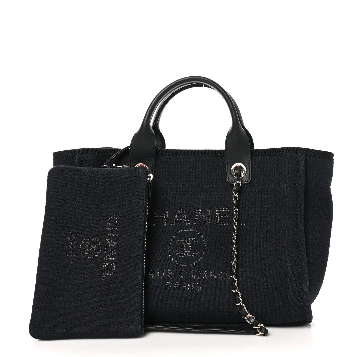 Mixed Fibers Small Deauville Tote Black