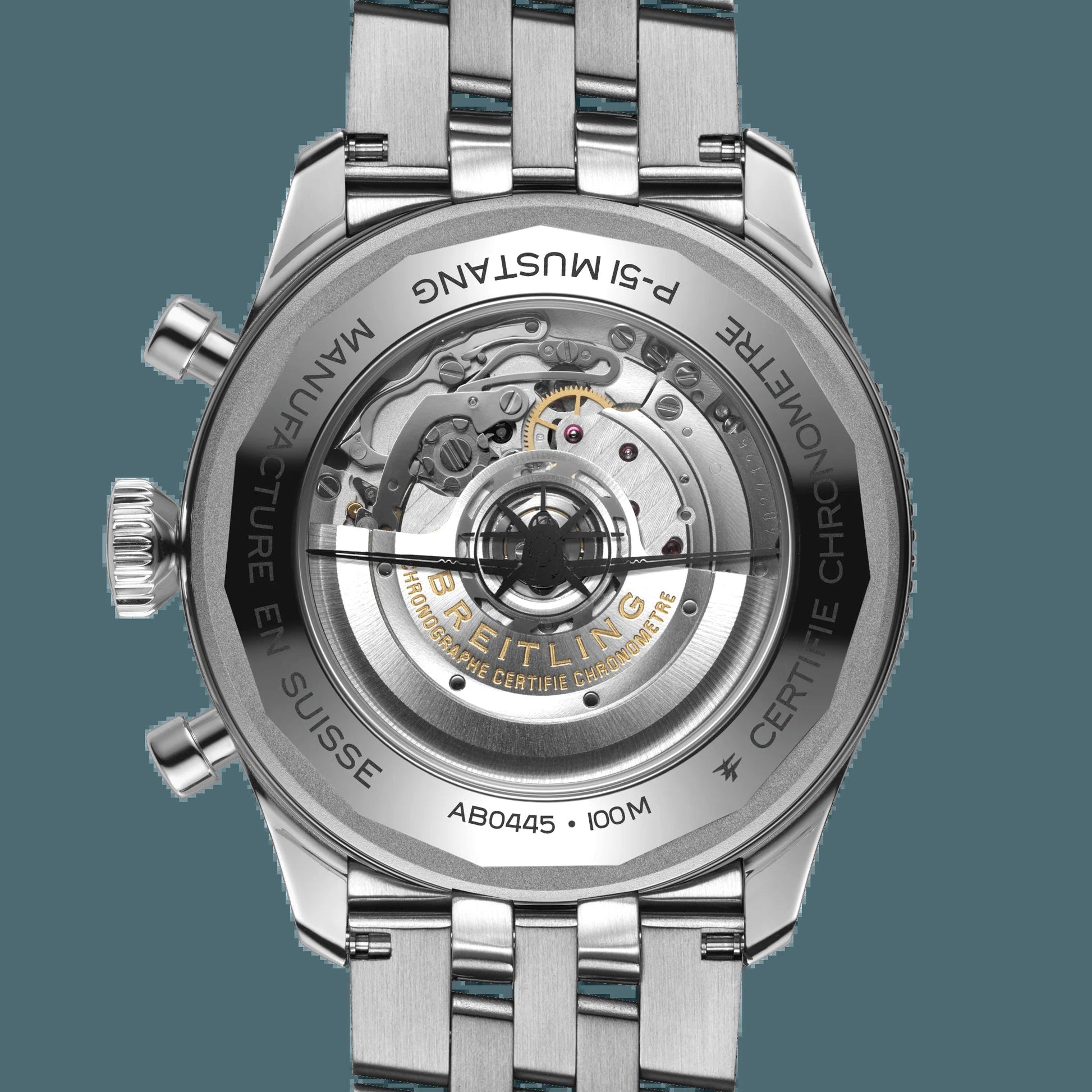 Classic AVI B04 Chronograph 46 P-51 Mustang, Stainless Steel, Ref# AB04453A1B1A1, Unworn 2024