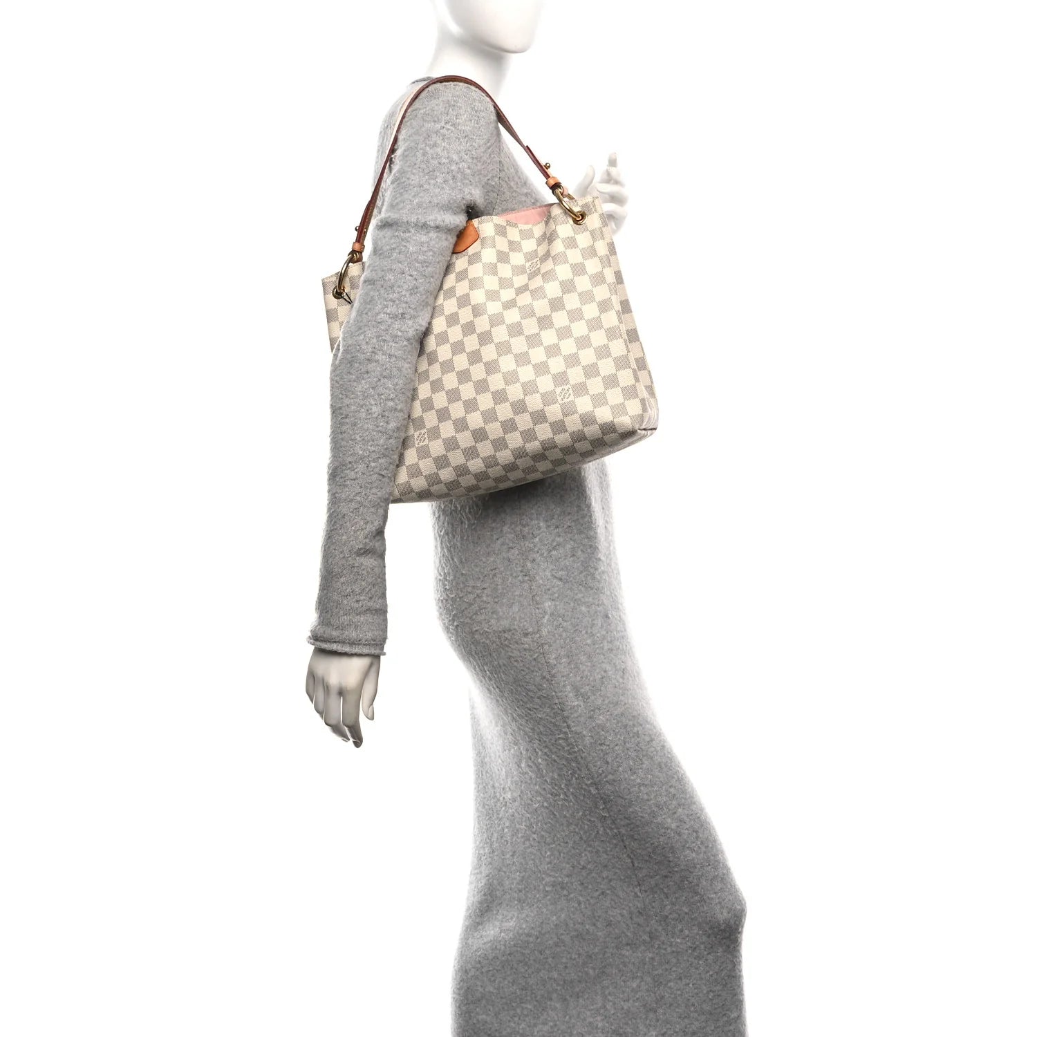 Damier Azur Graceful PM Rose Ballerine