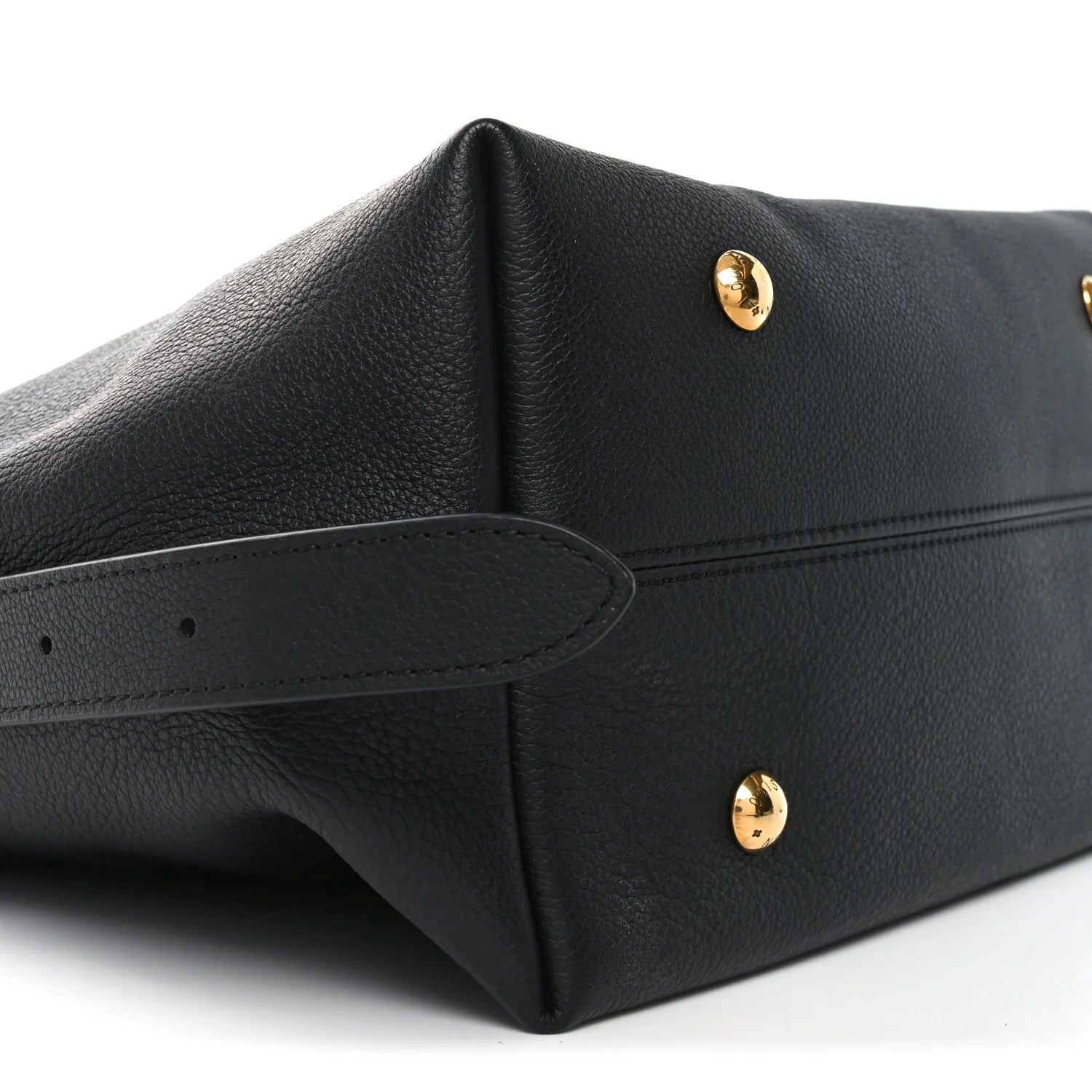 Grained Calfskin Low Key Hobo MM Black