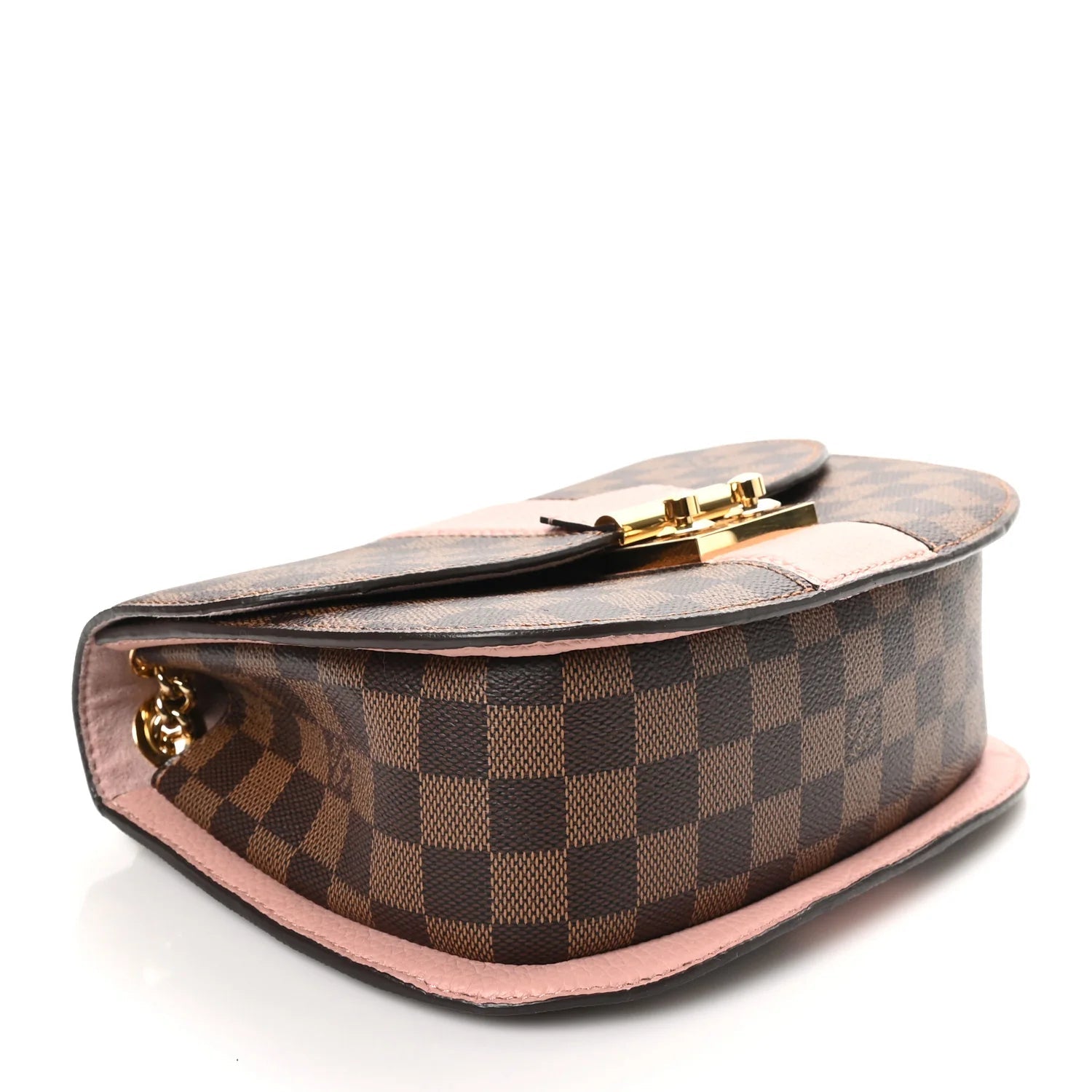 Damier Ebene Cuir Taurillon Wight Magnolia