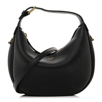 Supple Grained Calfskin Teen Lulu Shoulder Bag Black