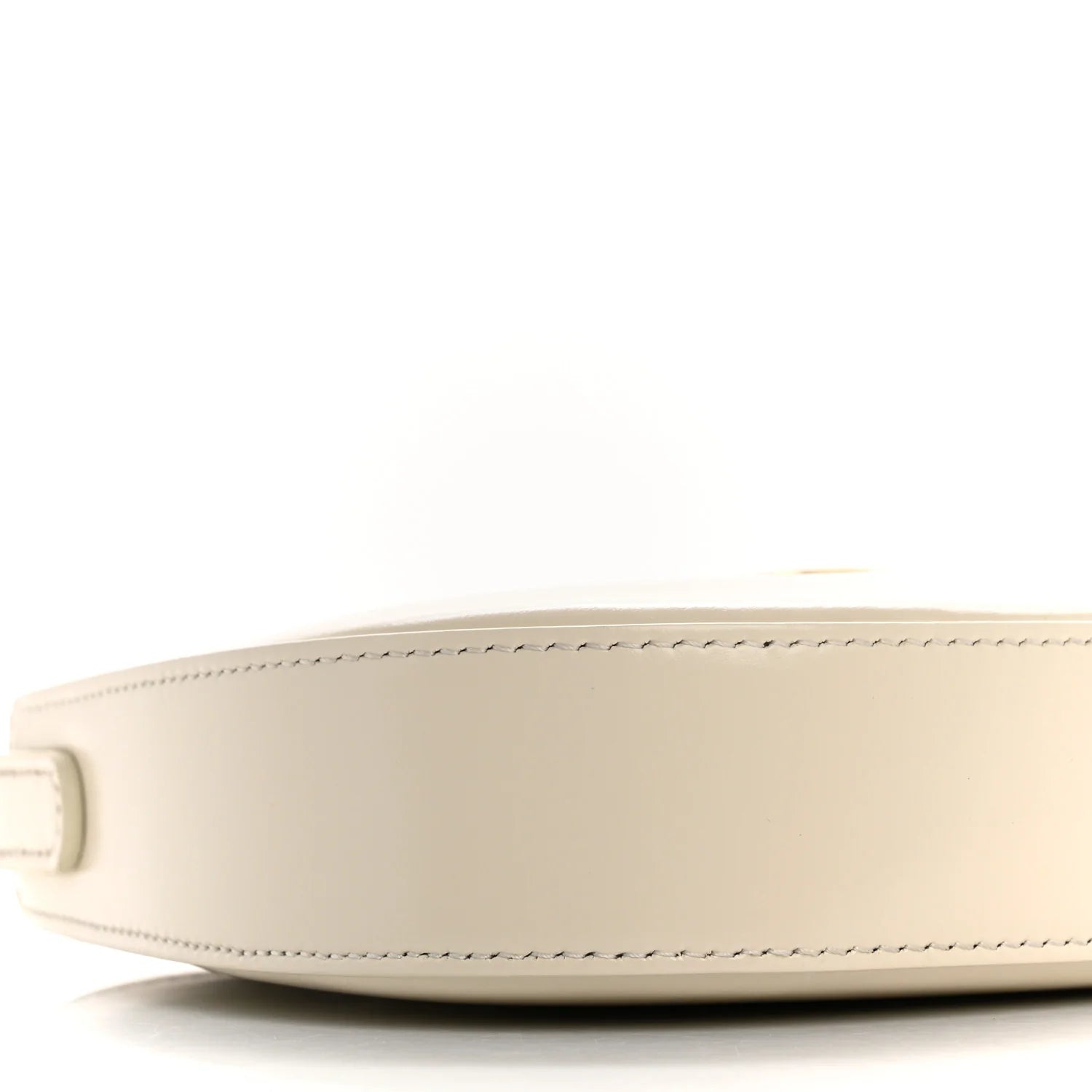 Shiny Calfskin Medium Tilly Triomphe Shoulder Bag Rice