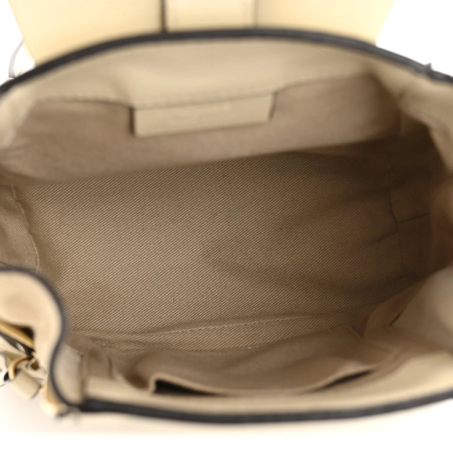 Suede Calfskin Mini Faye Backpack off White