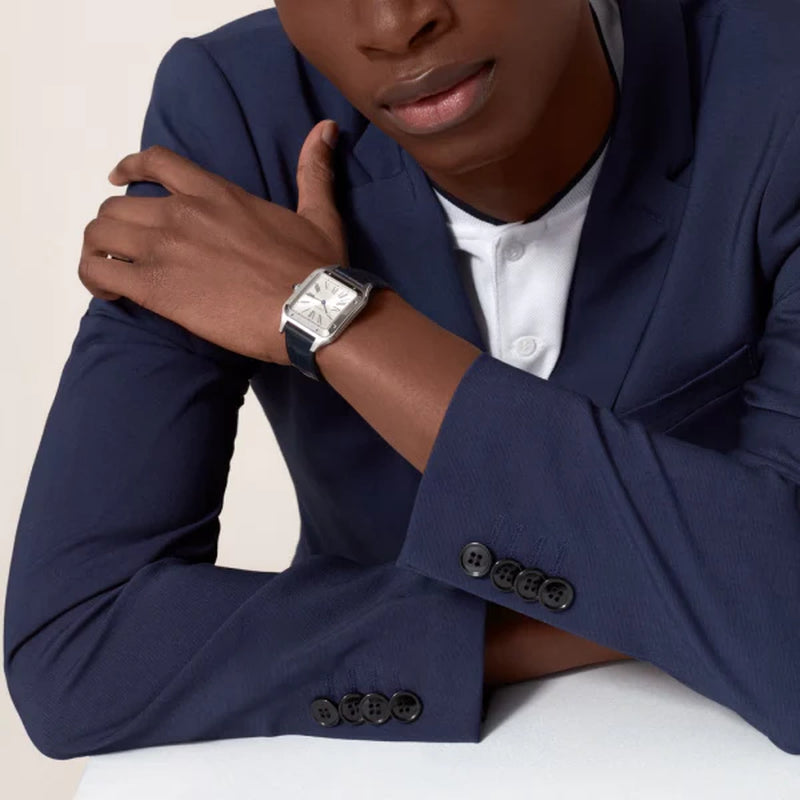 Unworn  Santos Dumont De , Stainless Steel, 43.5Mm X 31.4Mm, Ref# WSSA0022, Box and Papers