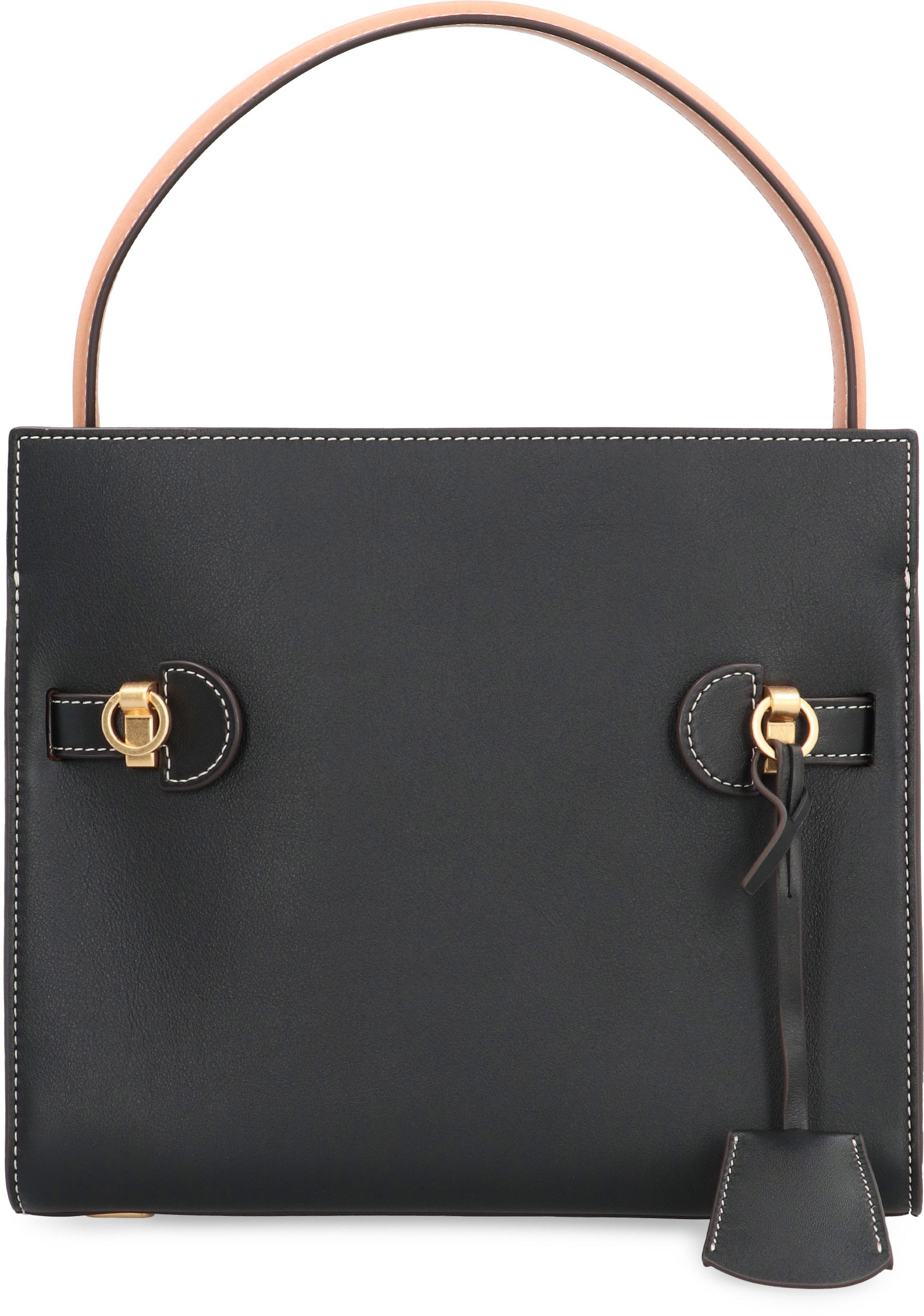 CONTRASTING STITCHING and GOLD DETAILS, SINGLE HANDLE and ADJUSTABLE and REMOVABLE SHOULDER STRAP.